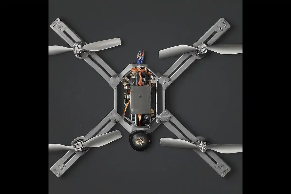 Building a drone frame - Easy step-by-step guide for assembling the drone's sturdy frame.