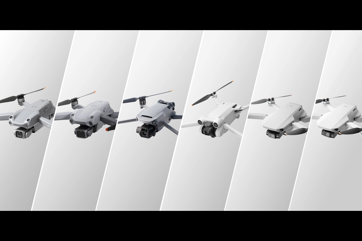 Cool DJI Drones: See the different types with Follow Me mode.